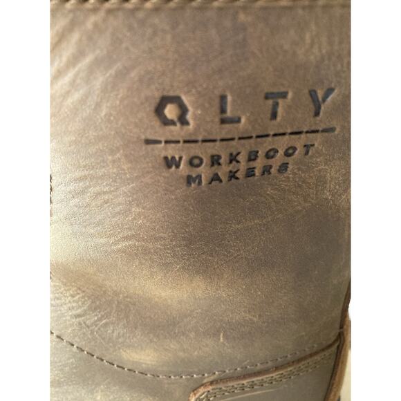 Brand New QLTY Safety Toe - Steel Toe Brown Leather Work Boot Men’s Size 13